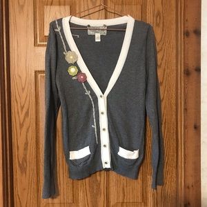 ANTHRO Nick & Mo floral cardigan medium